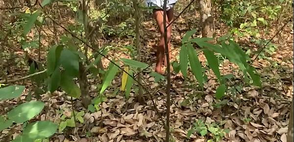  Naijaprincess seduced and fuck a forest guard on school tour(Outdoor sex)